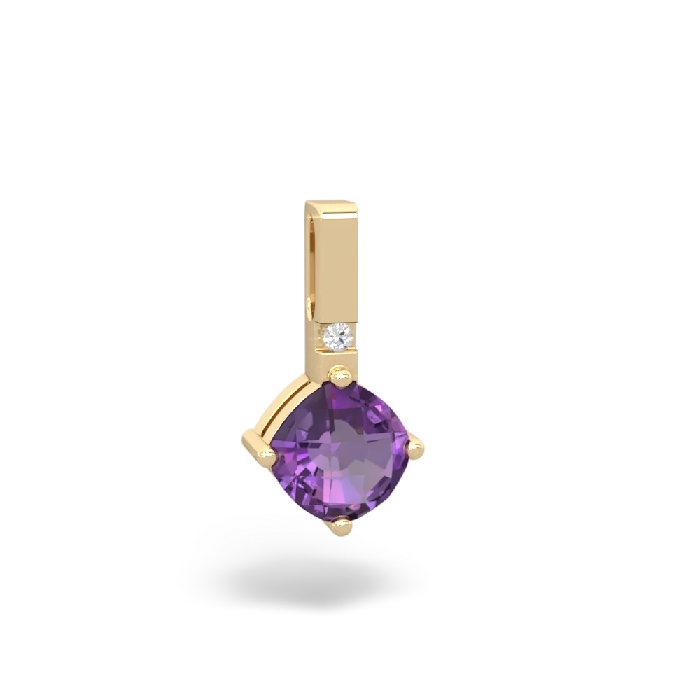 Amethyst Simply Elegant 14K Yellow Gold pendant P2489