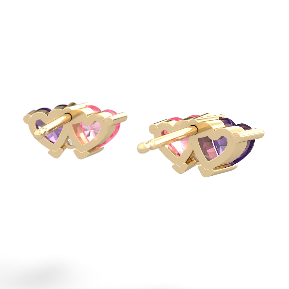 Amethyst Sweethearts 14K Yellow Gold earrings E5260