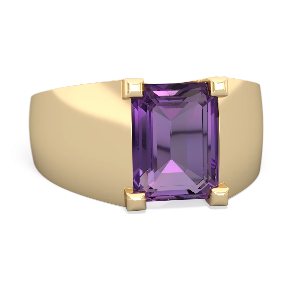 Amethyst Men's 14K Yellow Gold ring R1836