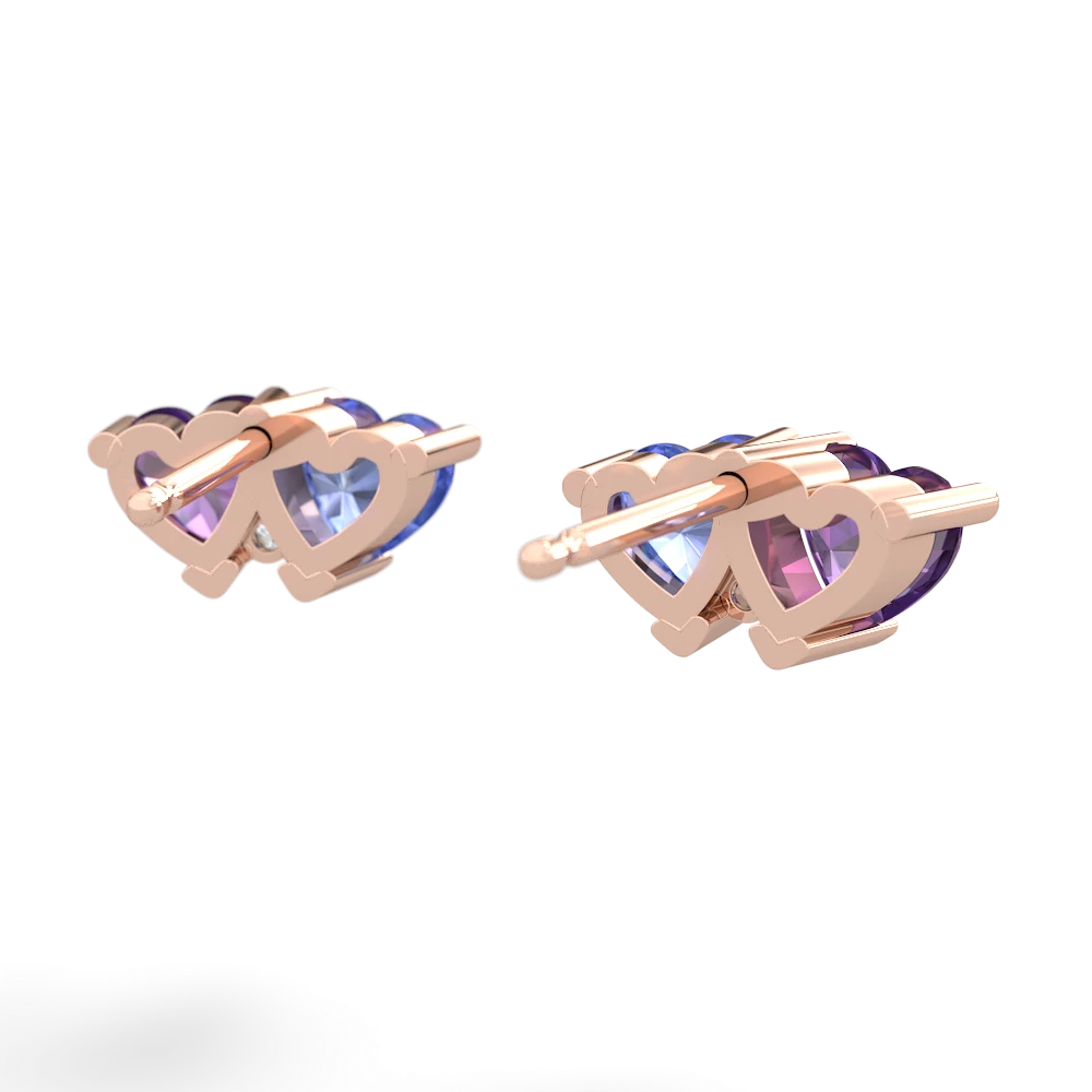 Amethyst Sweethearts 14K Rose Gold earrings E5260