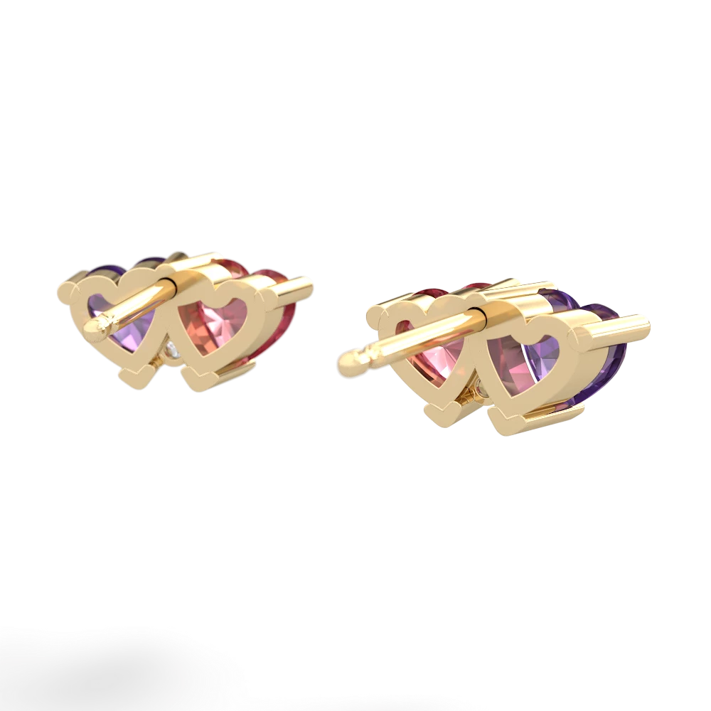 Amethyst Sweethearts 14K Yellow Gold earrings E5260