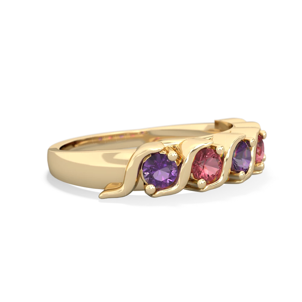 Amethyst Anniversary Band 14K Yellow Gold ring R2089