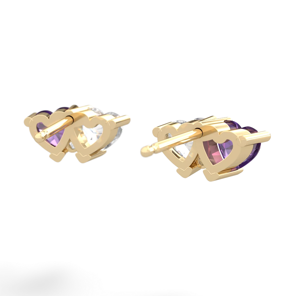 Amethyst Sweethearts 14K Yellow Gold earrings E5260