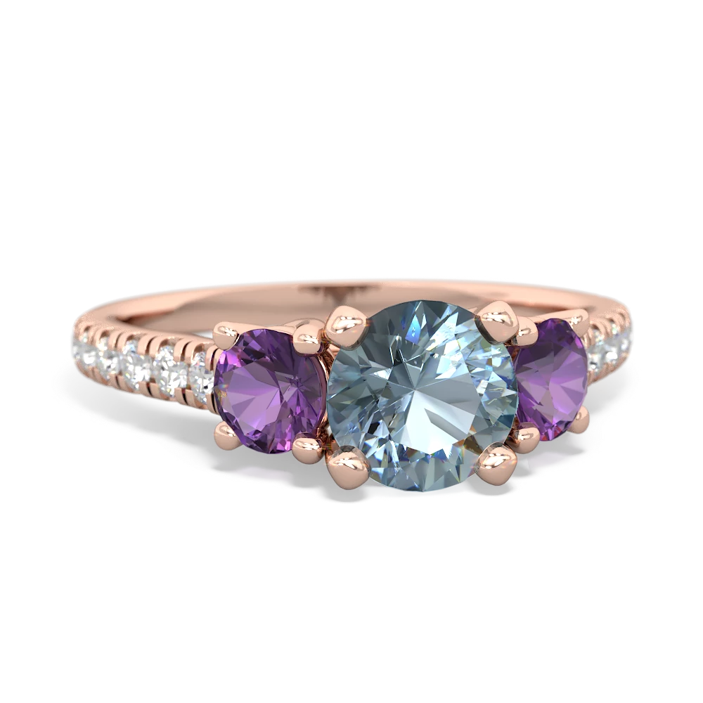 Amethyst on sale pave ring