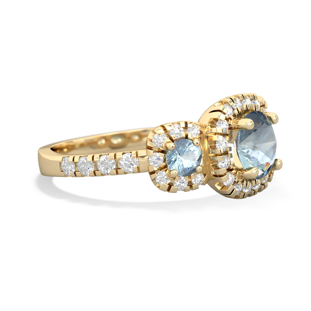 Citrine Regal Halo 14K Yellow Gold ring R5350