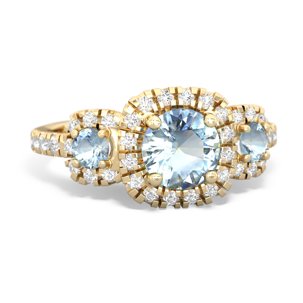 Alexandrite Regal Halo 14K Yellow Gold ring R5350