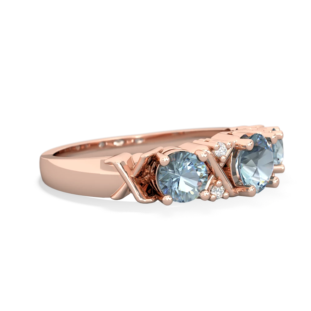 Amethyst Hugs And Kisses 14K Rose Gold ring R5016