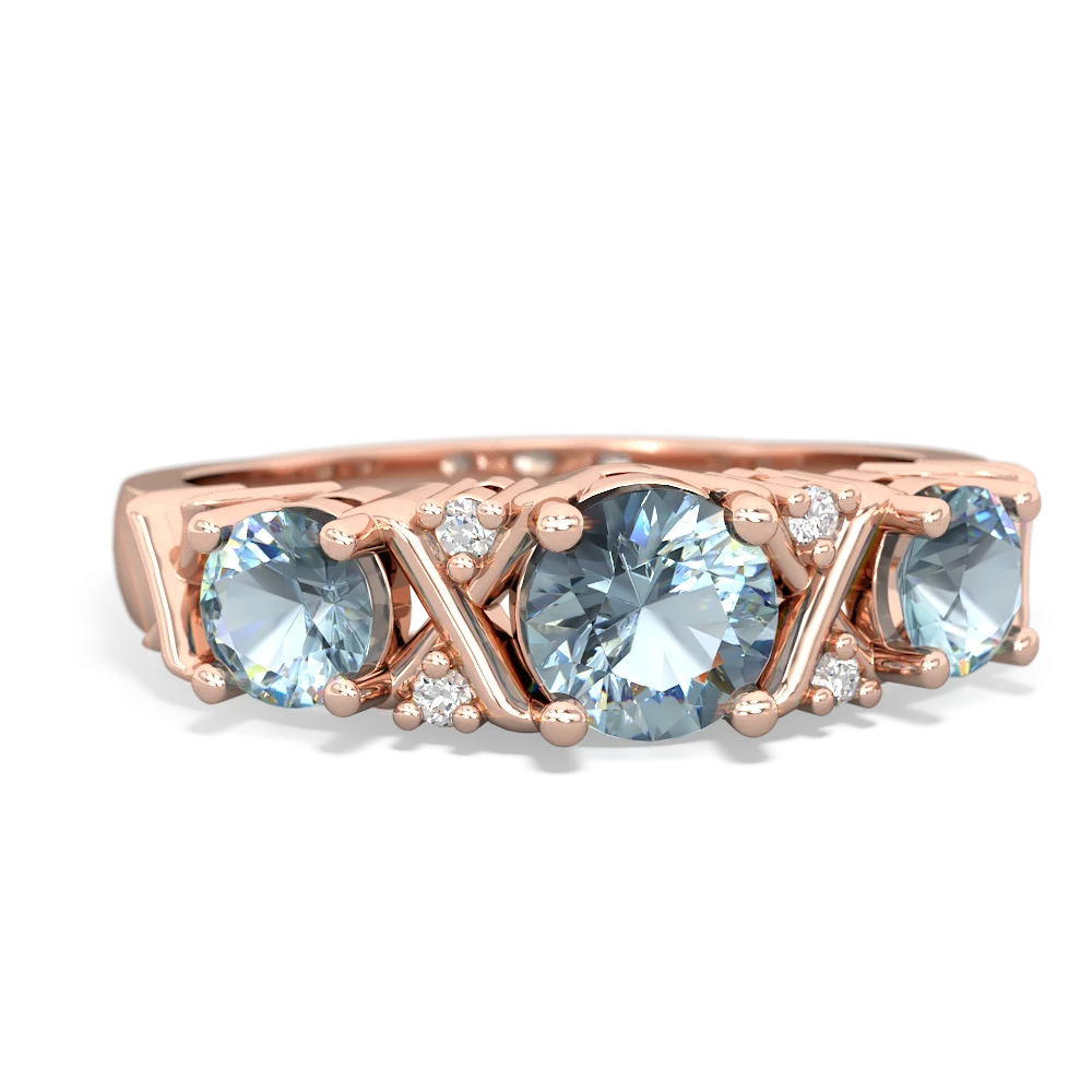 London Topaz Hugs And Kisses 14K Rose Gold ring R5016