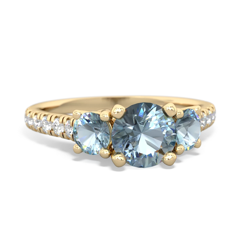 Lab Pink Sapphire Pave Trellis 14K Yellow Gold ring R5500