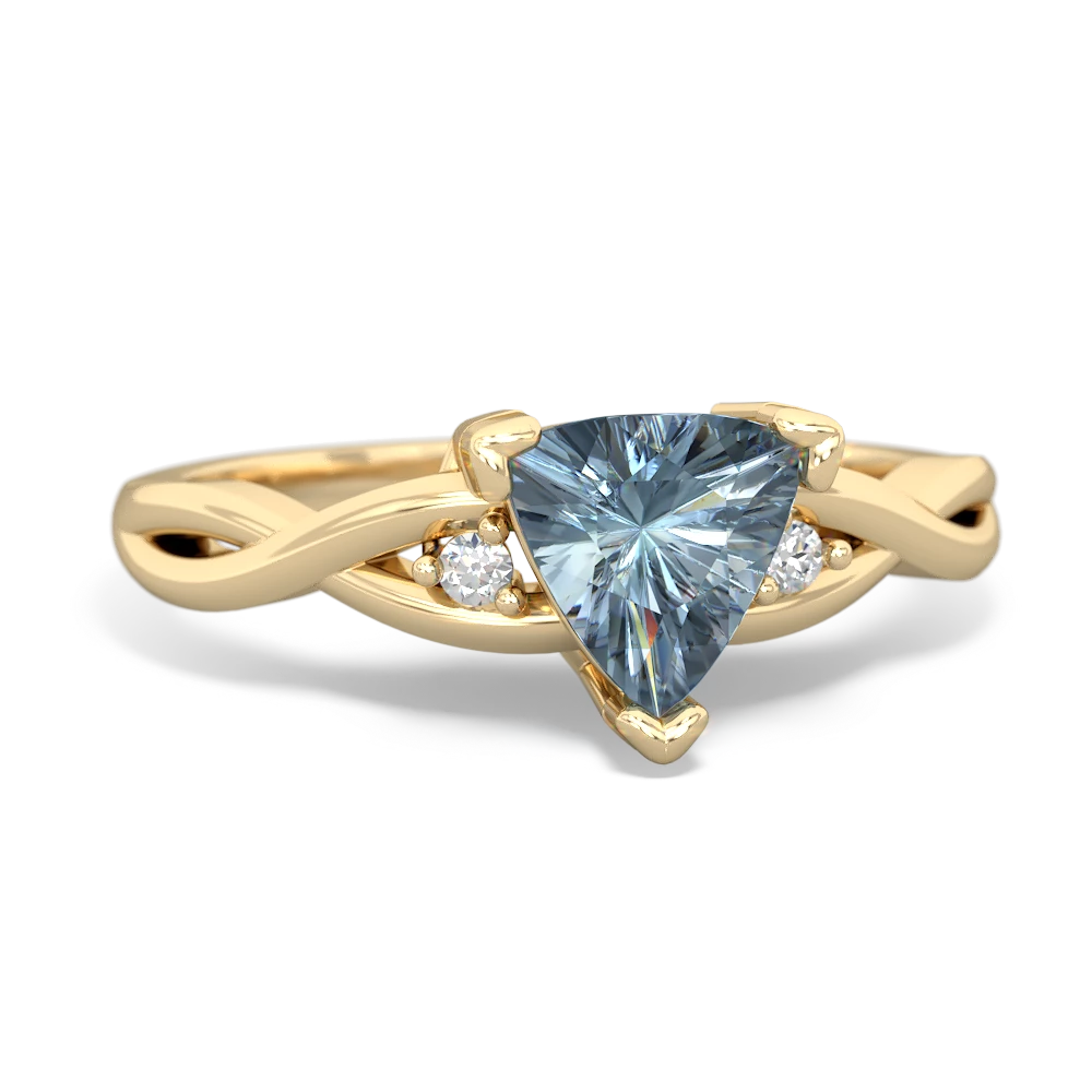 Aquamarine deals twist ring