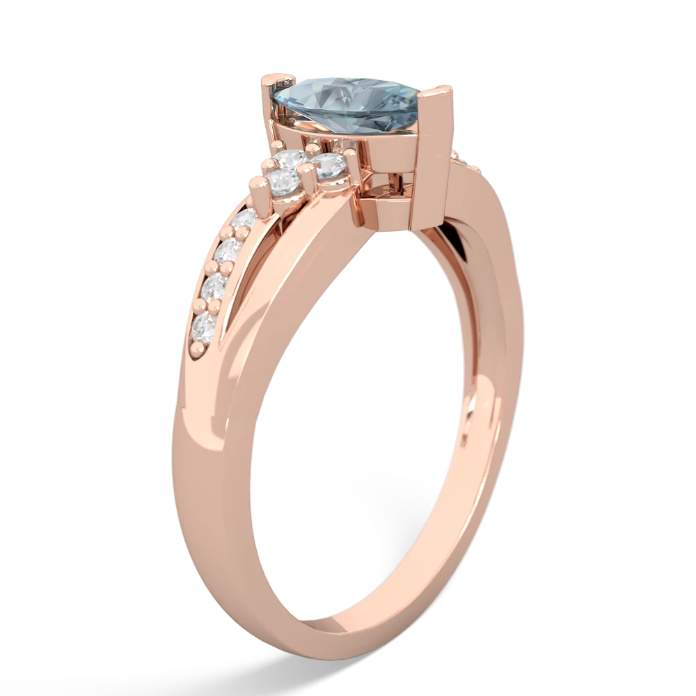 Aquamarine Royal Marquise 14K Rose Gold ring R2343