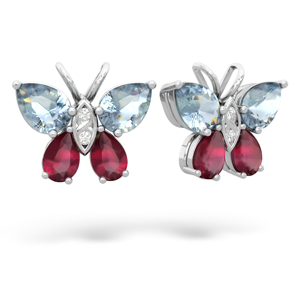 Ruby deals butterfly earrings