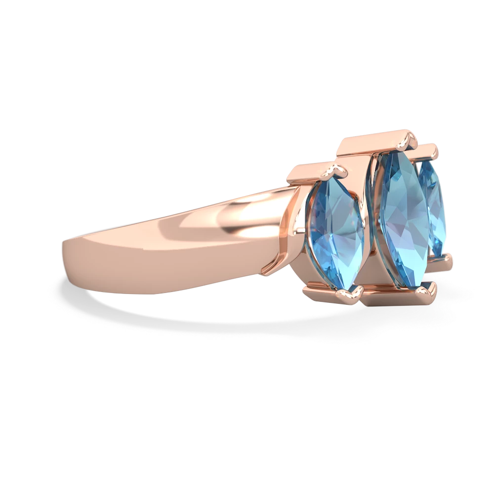 London Topaz Three Peeks 14K Rose Gold ring R2433