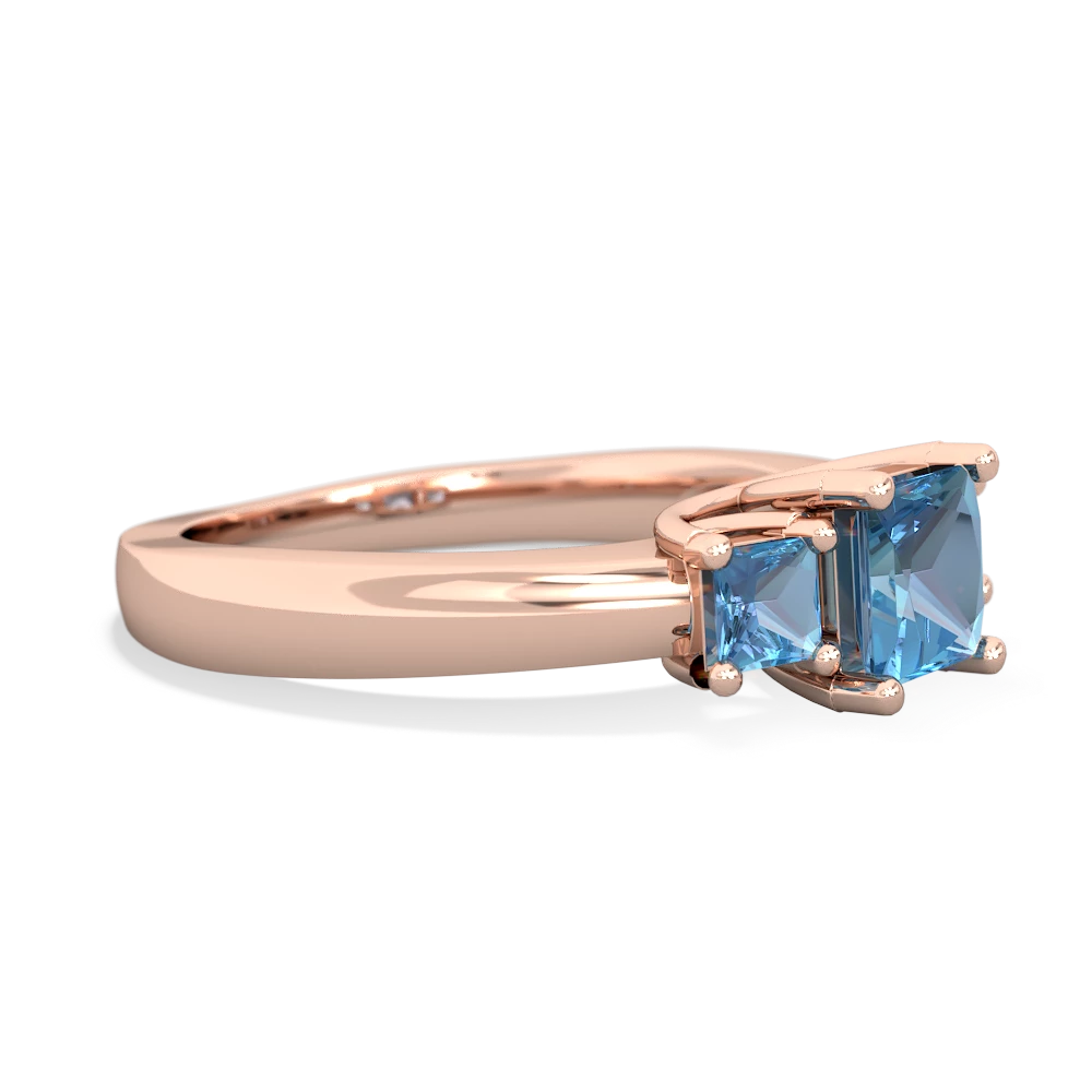 Onyx Three Stone Trellis 14K Rose Gold ring R4015