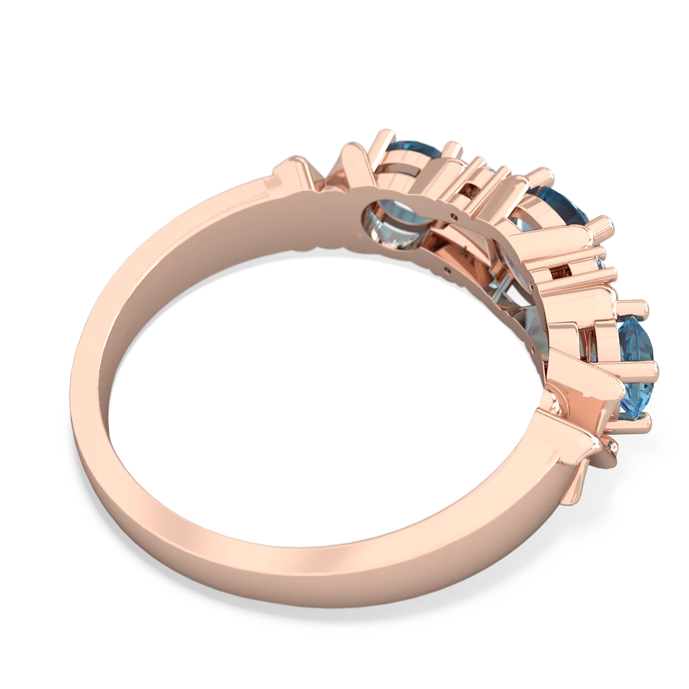 London Topaz Hugs And Kisses 14K Rose Gold ring R5016