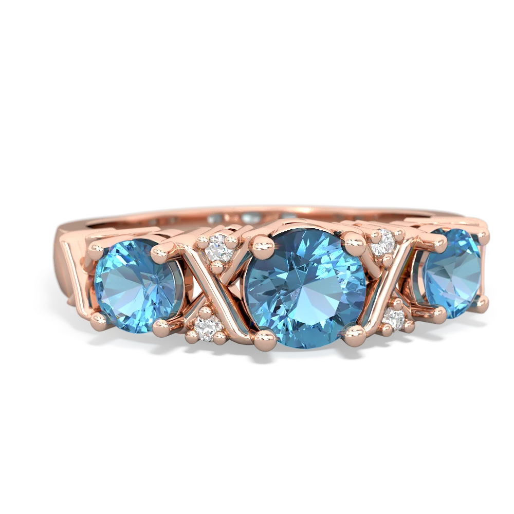 Alexandrite Hugs And Kisses 14K Rose Gold ring R5016