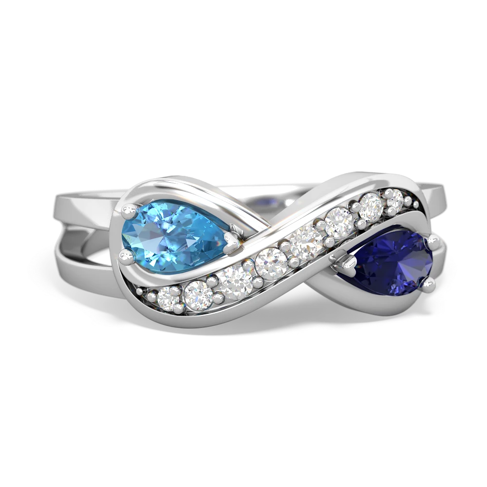 Blue infinity deals ring