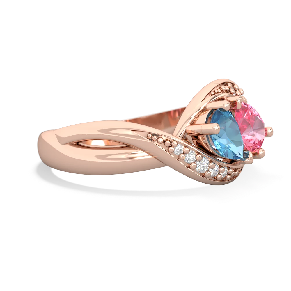 Blue Topaz Summer Winds 14K Rose Gold ring R5342