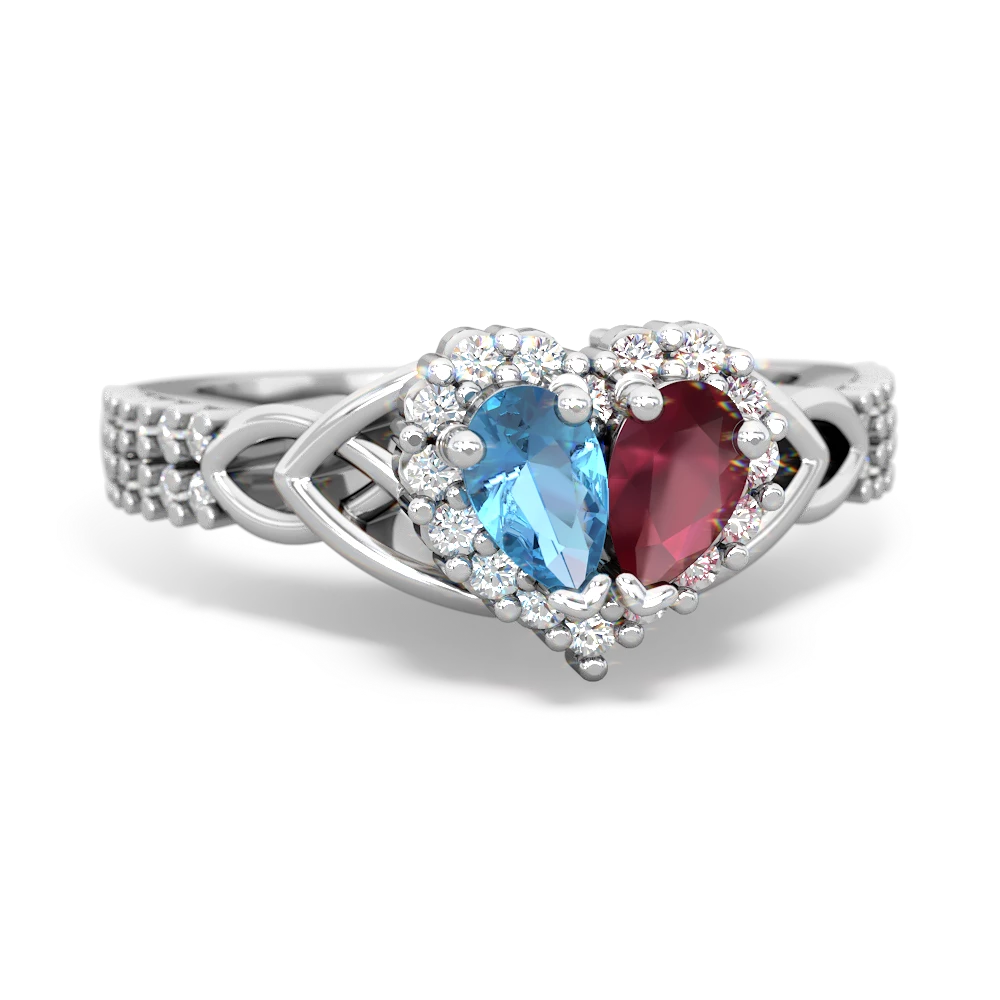 Blue ruby deals engagement rings