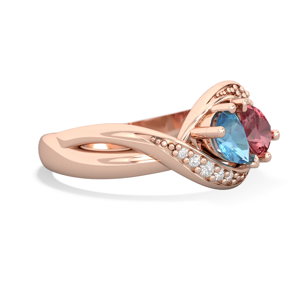 Blue Topaz Summer Winds 14K Rose Gold ring R5342