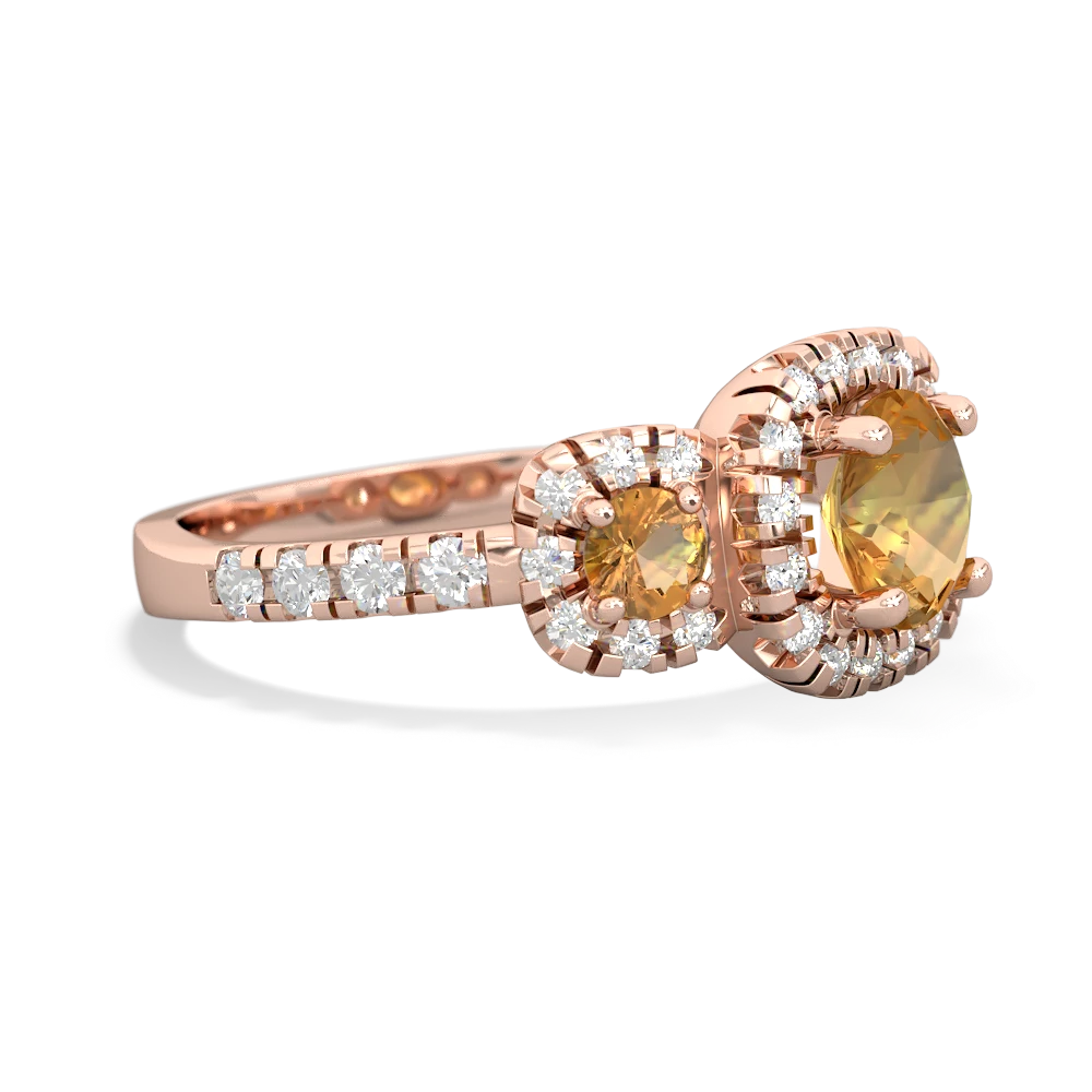 Opal Regal Halo 14K Rose Gold ring R5350