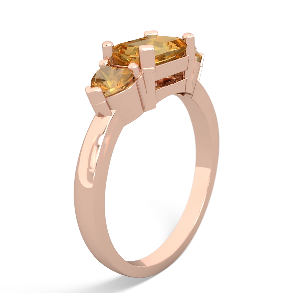 Onyx Three Stone 14K Rose Gold ring R5235