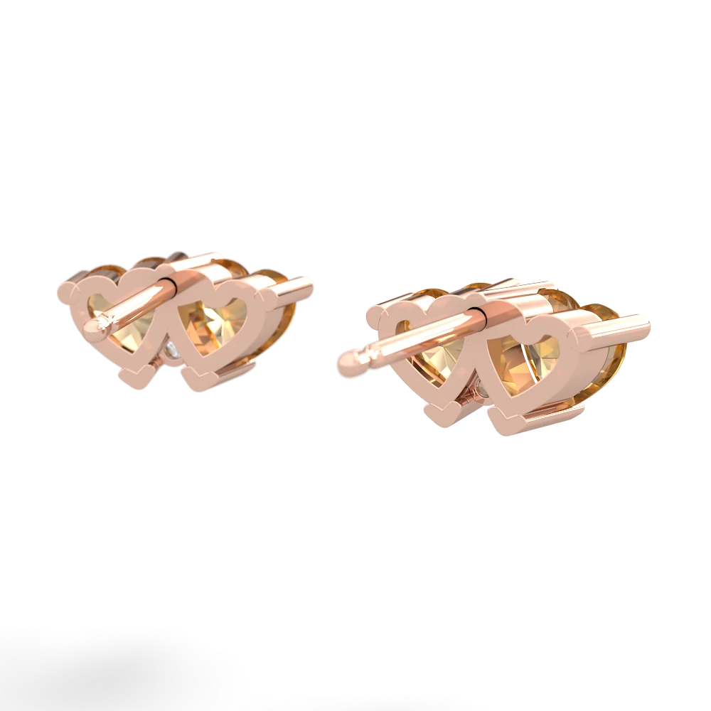 Citrine Sweethearts 14K Rose Gold earrings E5260