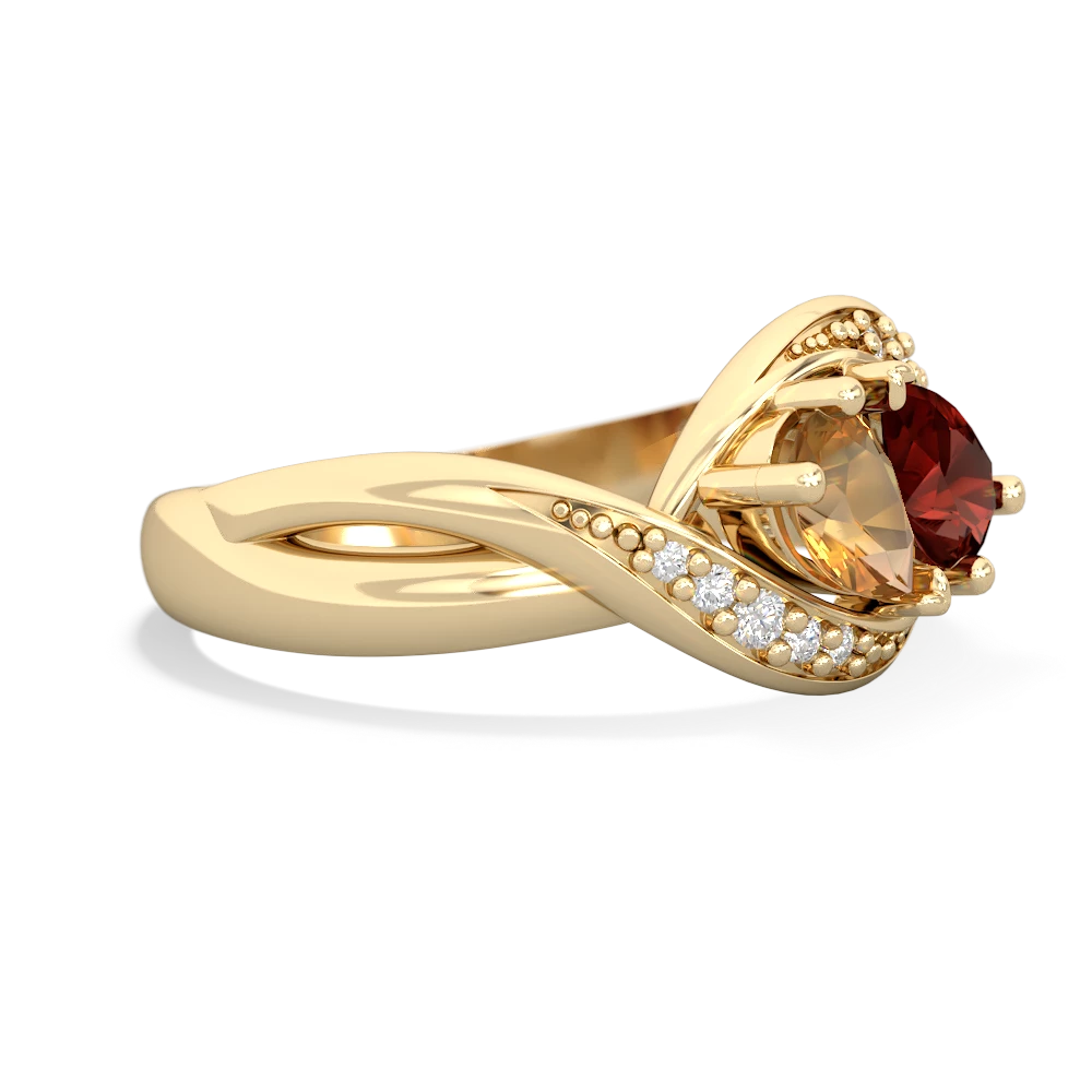 Citrine Summer Winds 14K Yellow Gold ring R5342