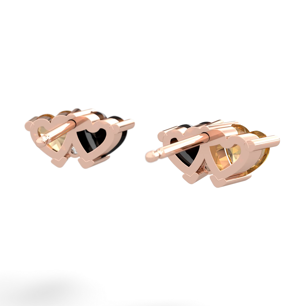 Citrine Sweethearts 14K Rose Gold earrings E5260