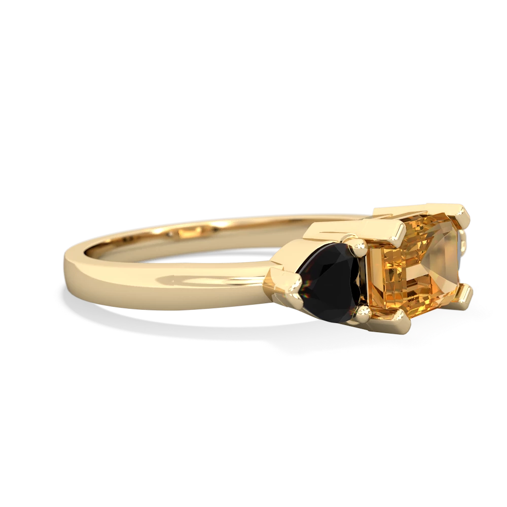 Citrine Three Stone 14K Yellow Gold ring R5235