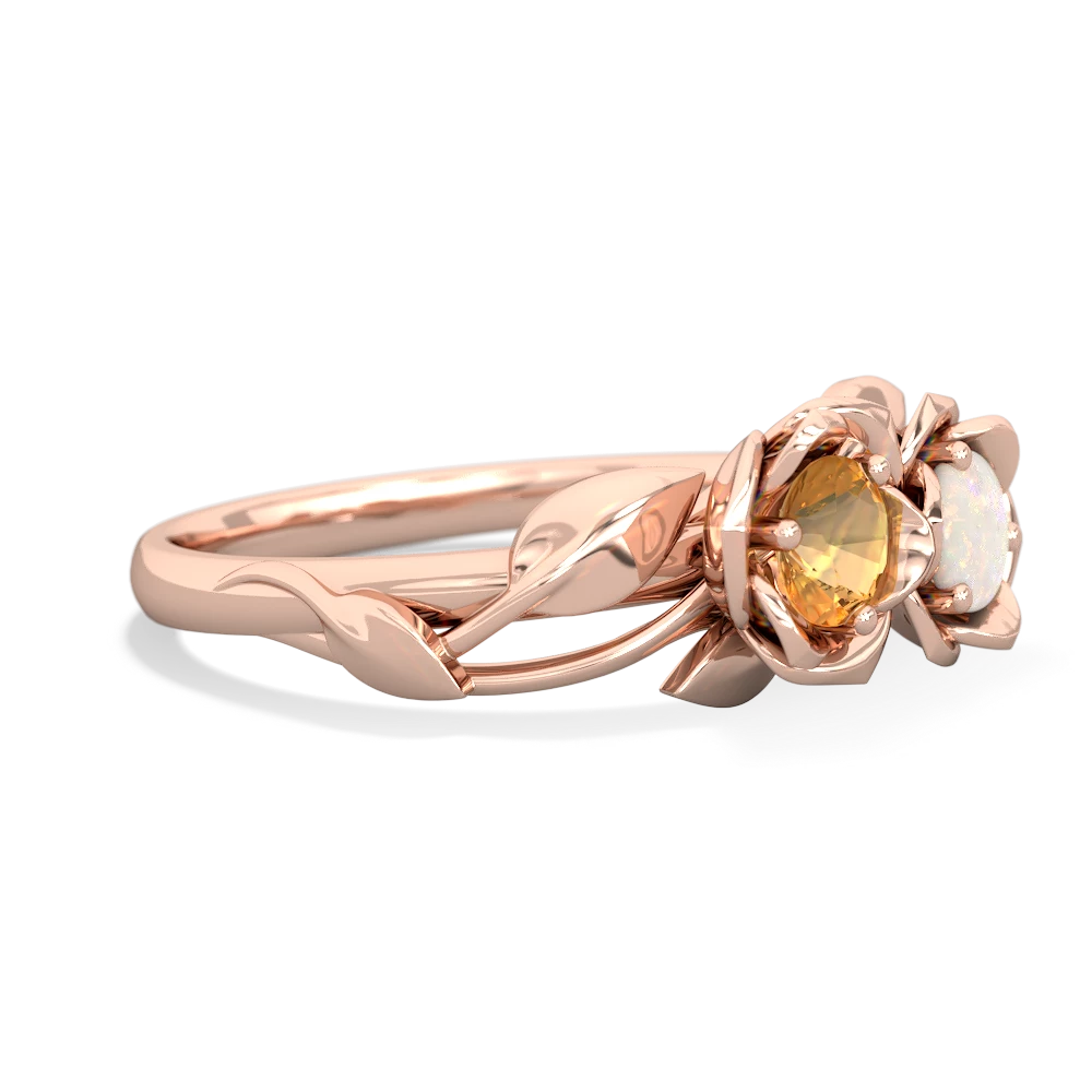 Citrine Rose Garden 14K Rose Gold ring R5510