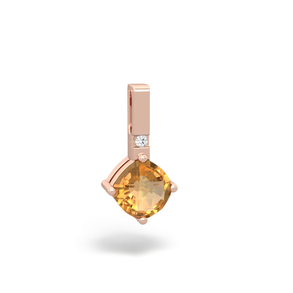 Citrine Simply Elegant 14K Rose Gold pendant P2489