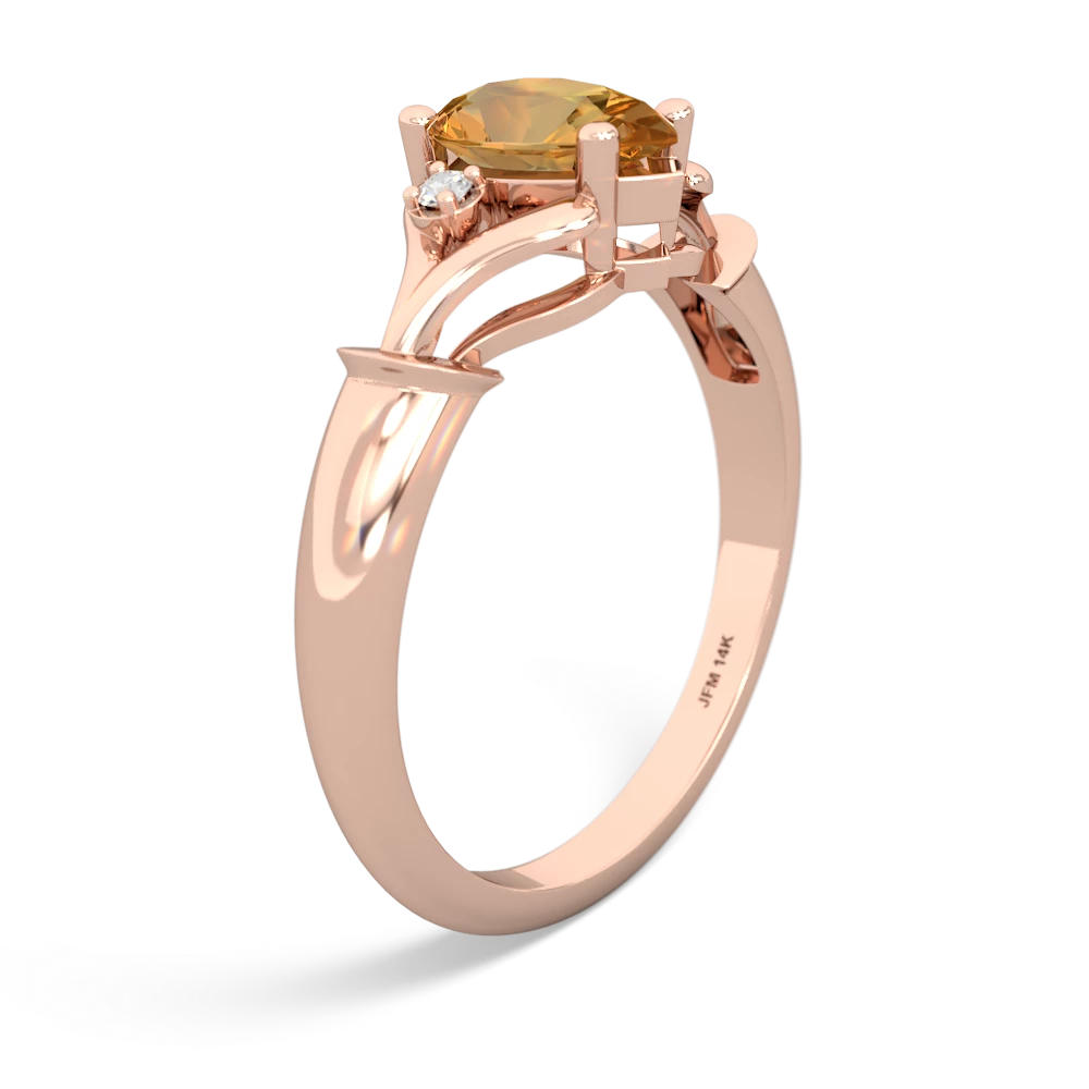 Citrine Precious Pear 14K Rose Gold ring R0826