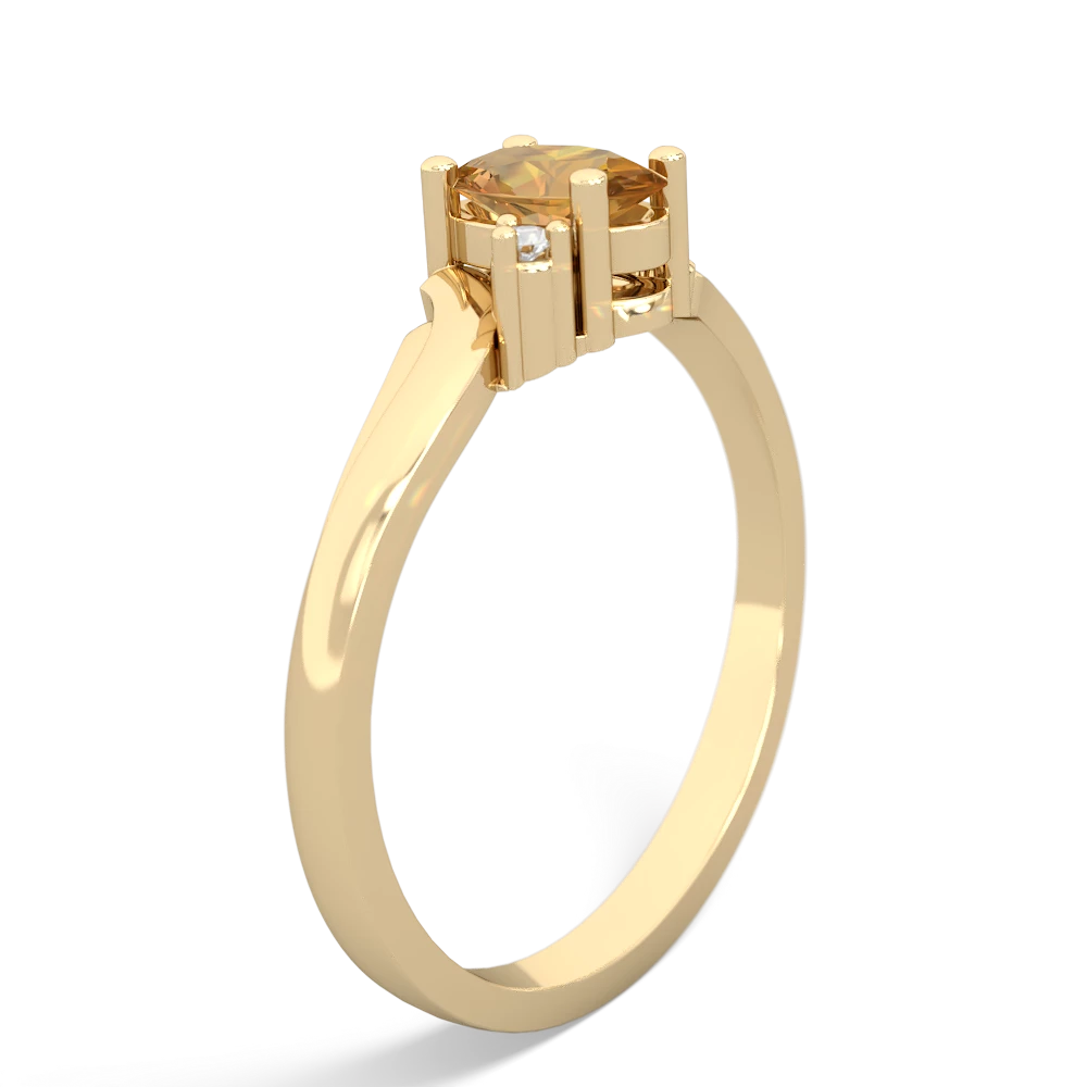 Citrine Elegant Swirl 14K Yellow Gold ring R2173