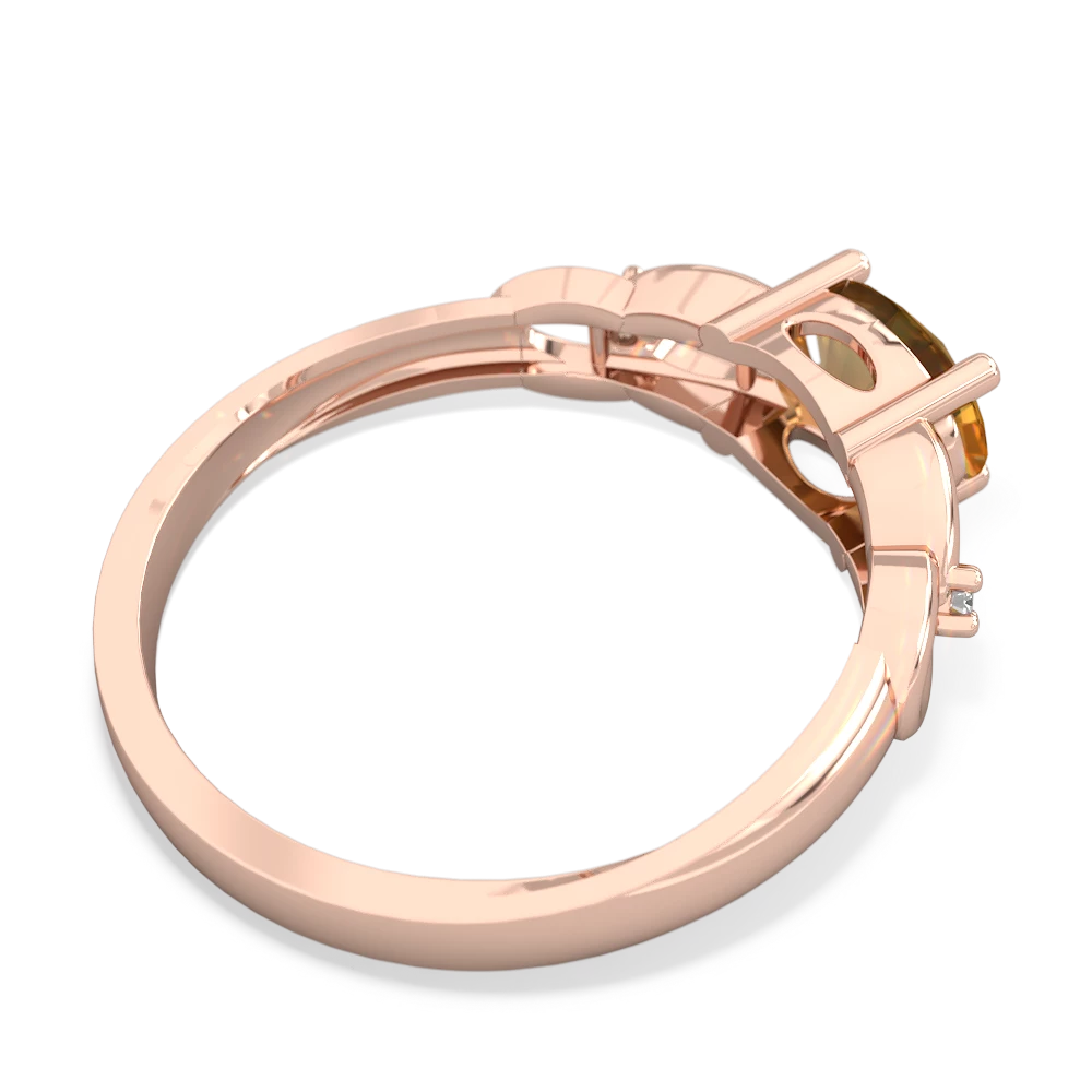 Citrine Links 14K Rose Gold ring R4032