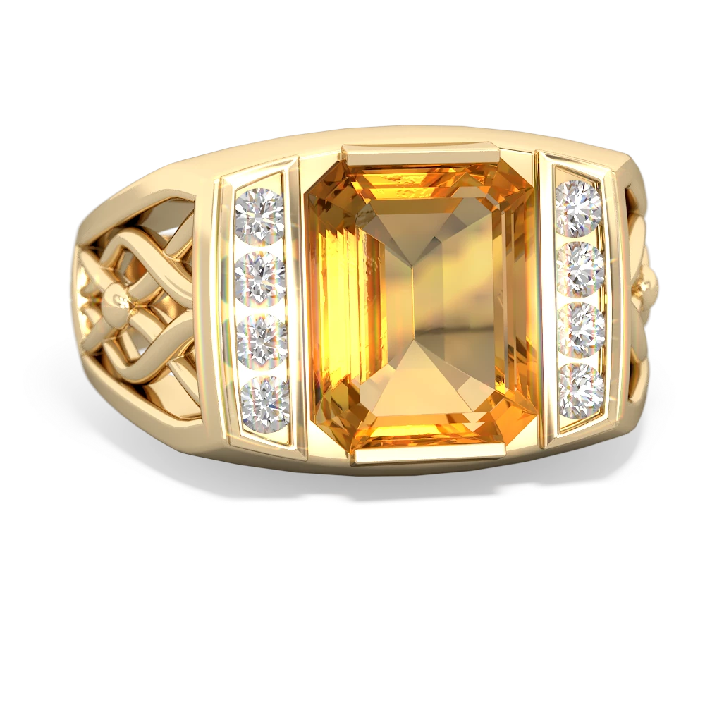 Citrine on sale men's ring