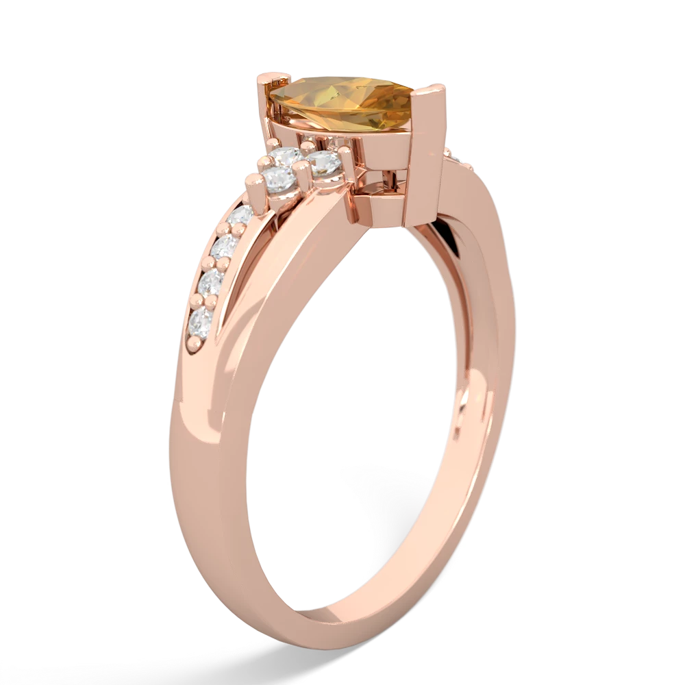 Citrine Royal Marquise 14K Rose Gold ring R2343