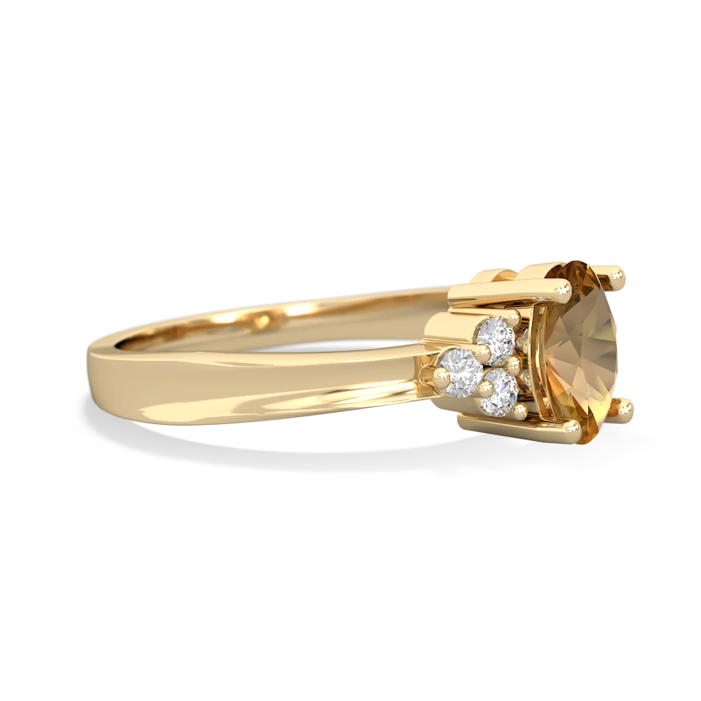 Citrine Simply Elegant 14K Yellow Gold ring R2113