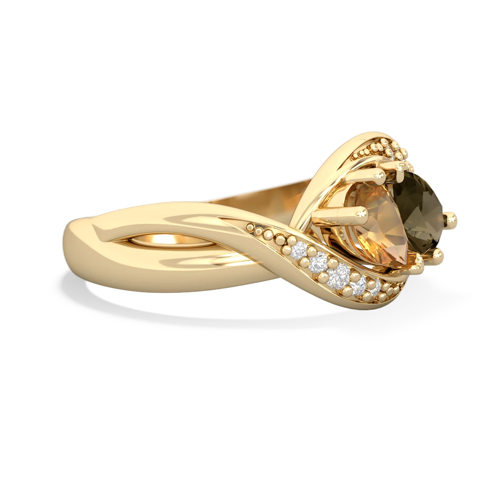 Citrine Summer Winds 14K Yellow Gold ring R5342