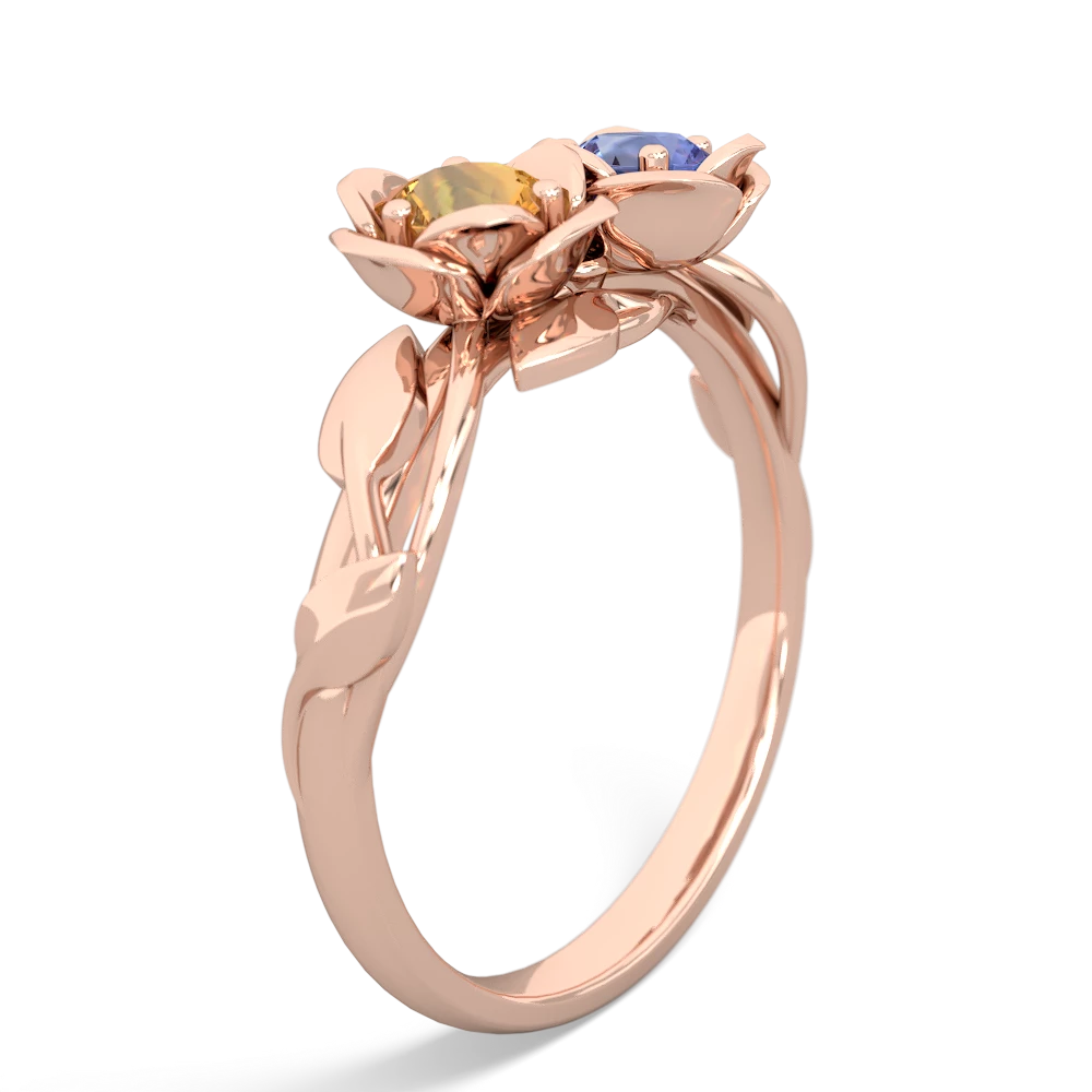 Citrine Rose Garden 14K Rose Gold ring R5510