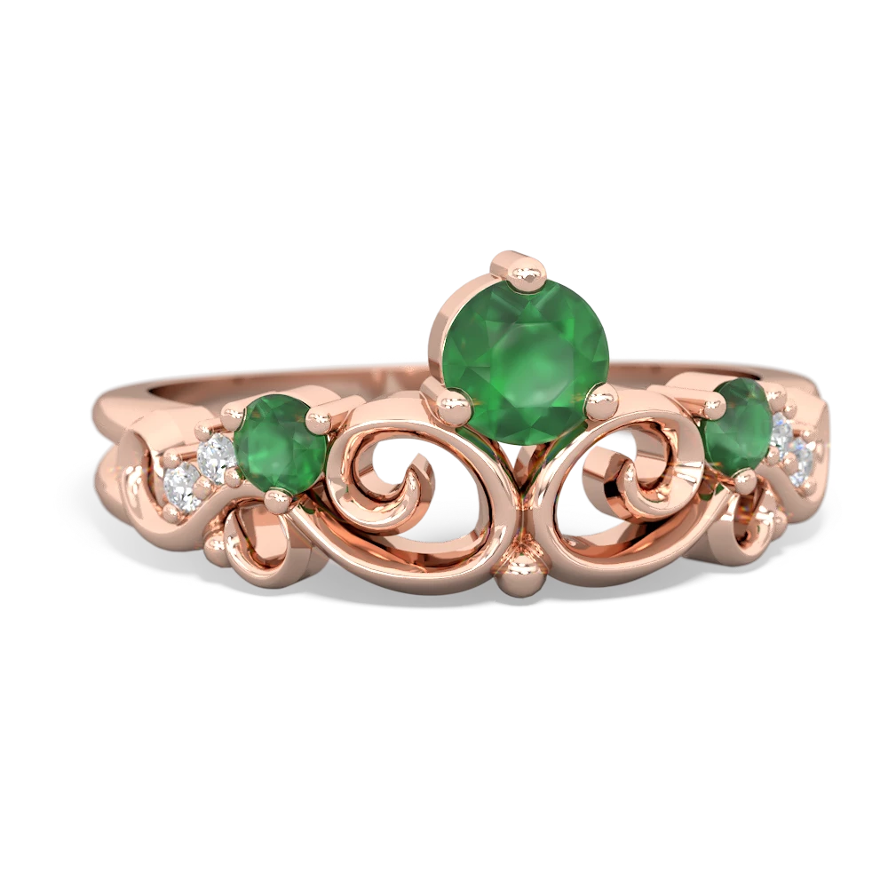 Peridot Crown Keepsake 14K Rose Gold ring R5740