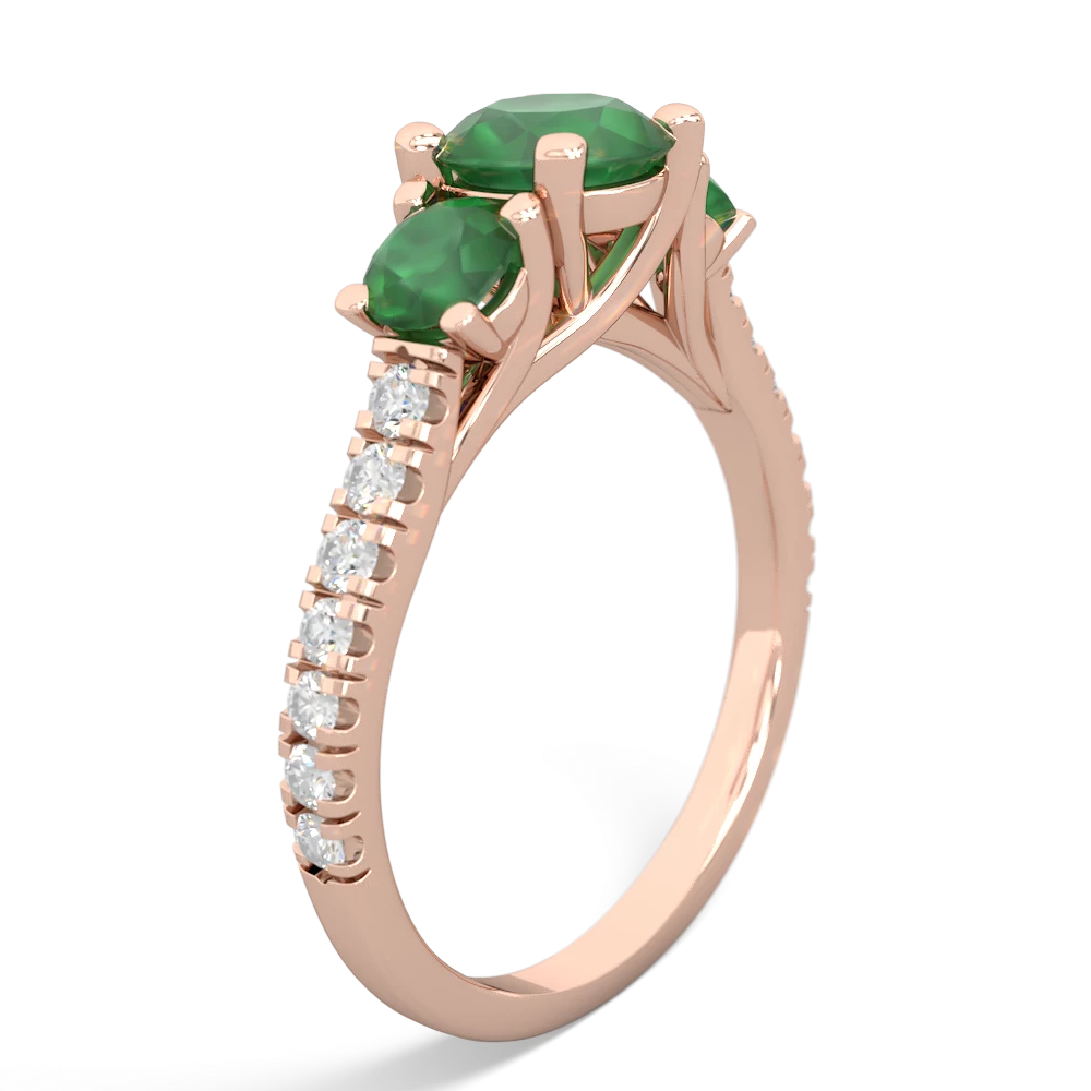 London Topaz Pave Trellis 14K Rose Gold ring R5500