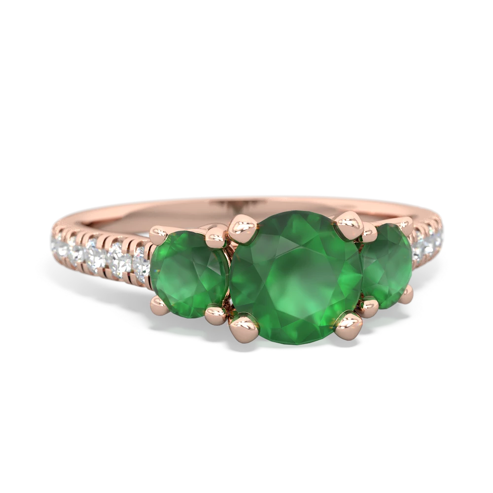 Jade Pave Trellis 14K Rose Gold ring R5500