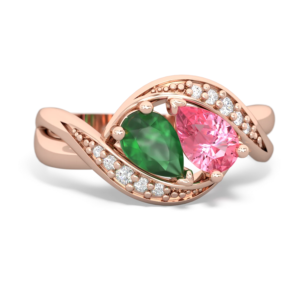 Emerald Summer Winds 14K Rose Gold ring R5342