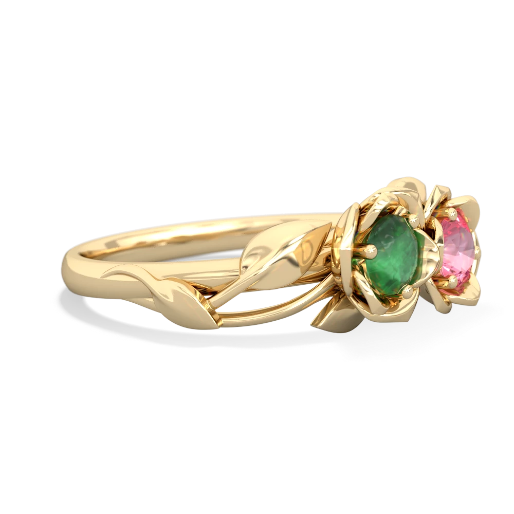 Emerald Rose Garden 14K Yellow Gold ring R5510