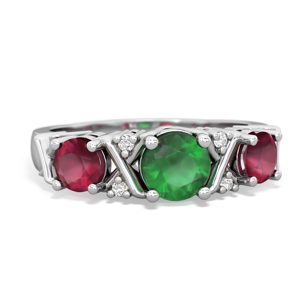 Ruby and hot sale emerald jewelry