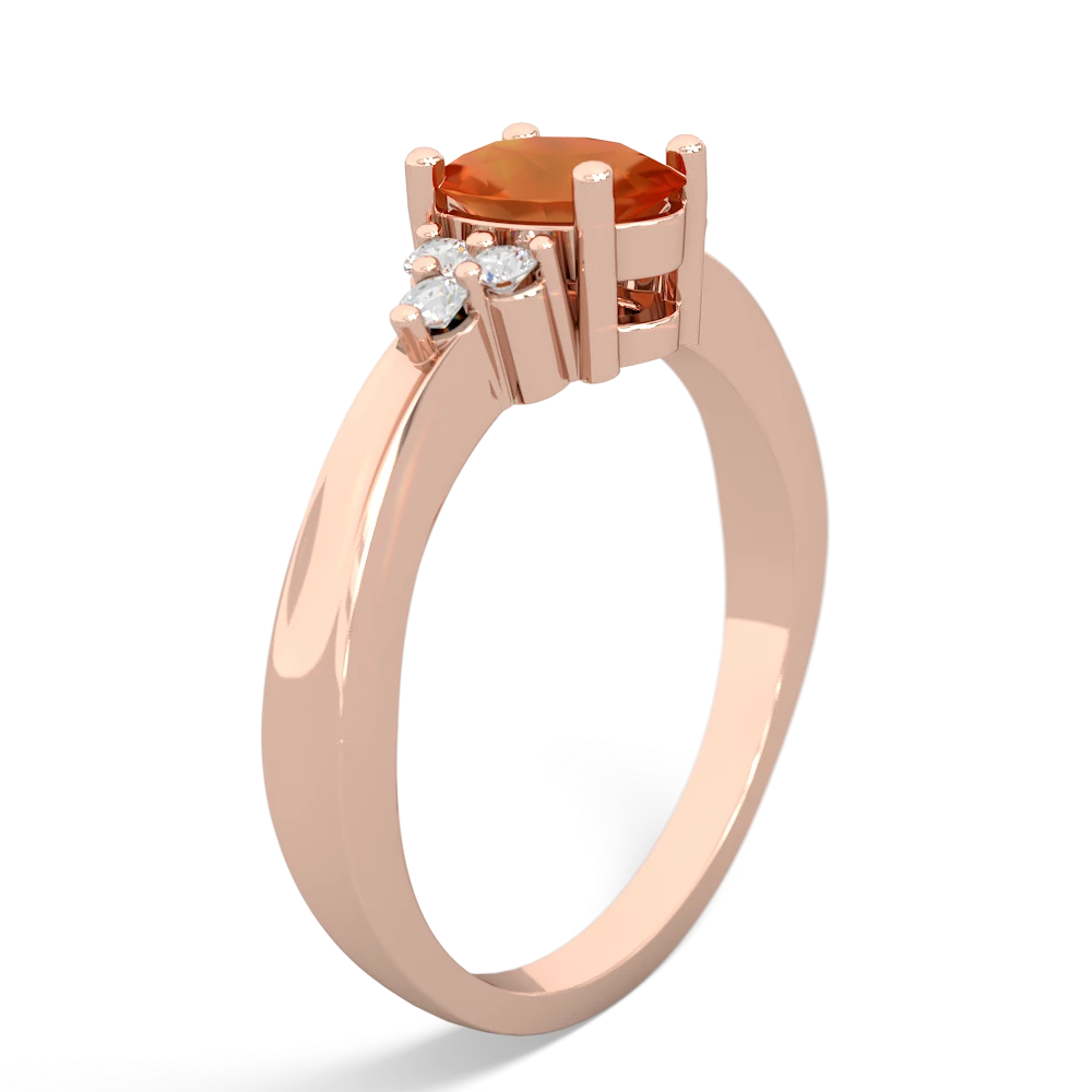 Fire Opal Simply Elegant 14K Rose Gold ring R2113