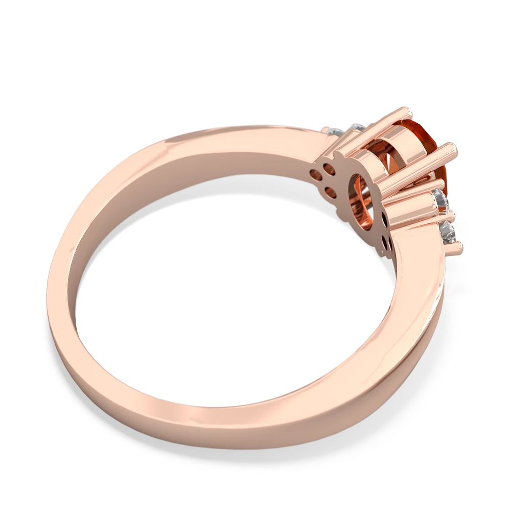 Fire Opal Simply Elegant 14K Rose Gold ring R2113