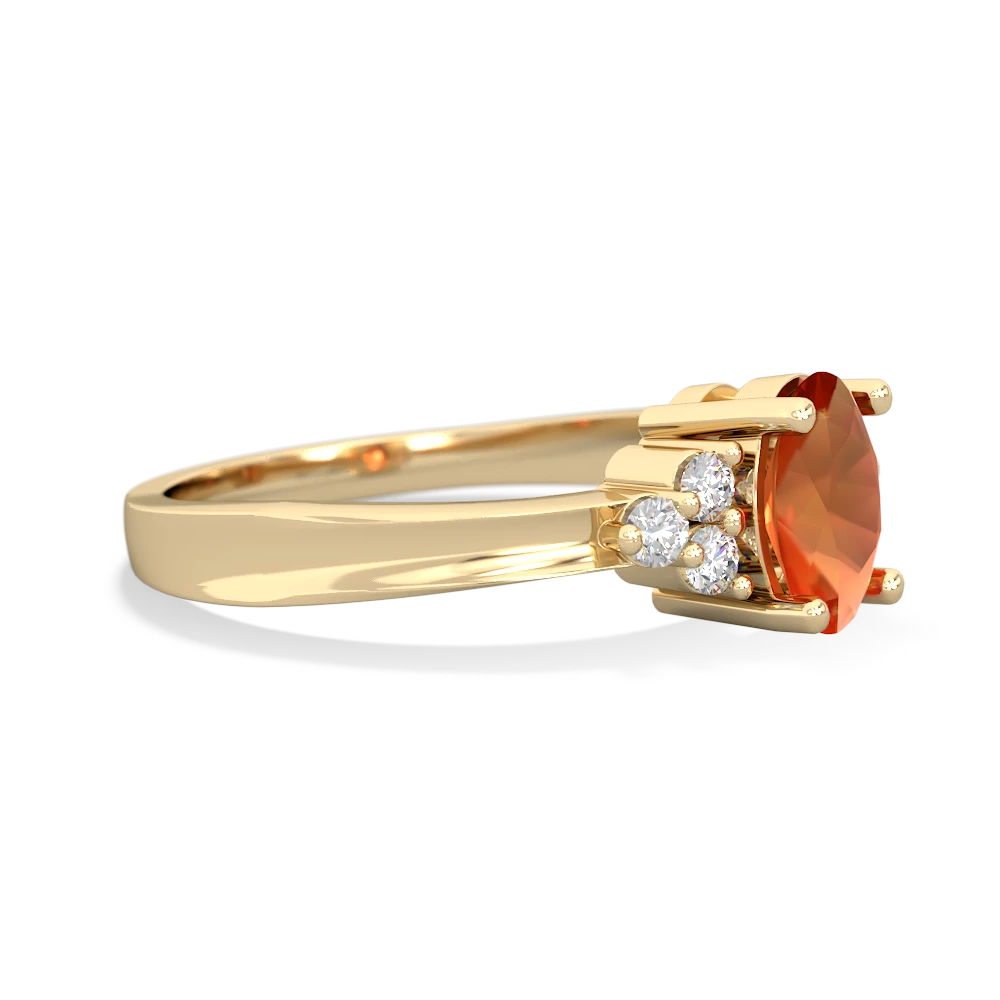 Fire Opal Simply Elegant 14K Yellow Gold ring R2113