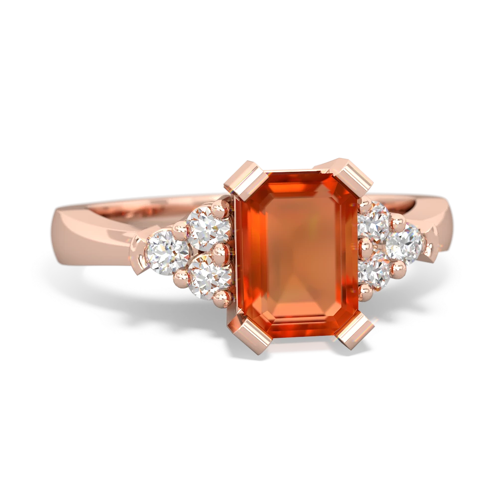 Fire Opal Timeless Classic 14K Rose Gold ring R2591